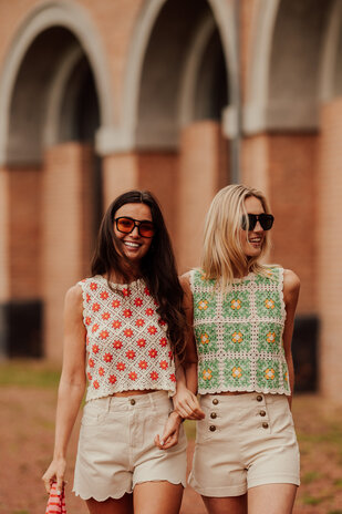 DAISY top crochet vert DAISY top crochet vert