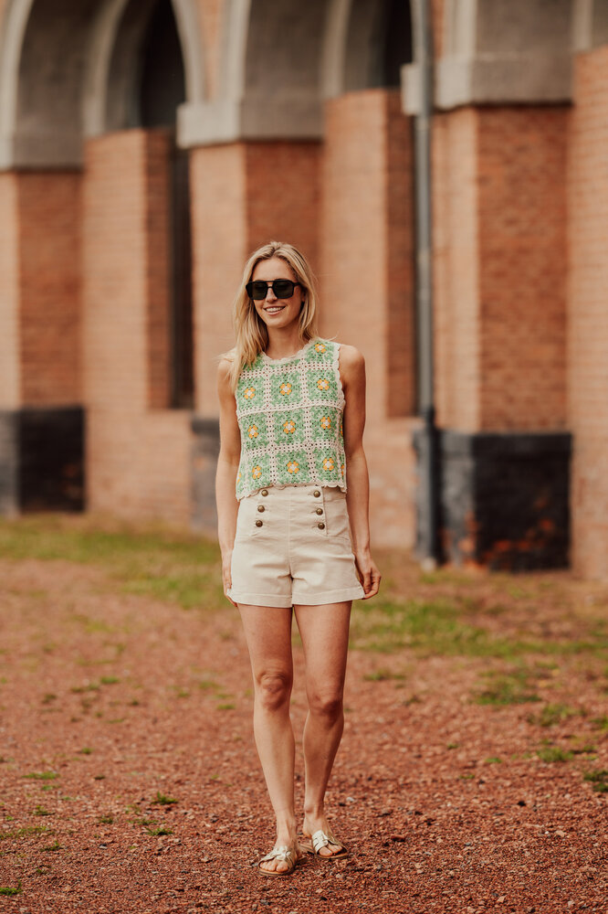 DAISY top crochet vert DAISY top crochet vert