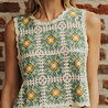 DAISY top crochet vert DAISY top crochet vert