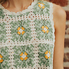 DAISY top crochet vert DAISY top crochet vert