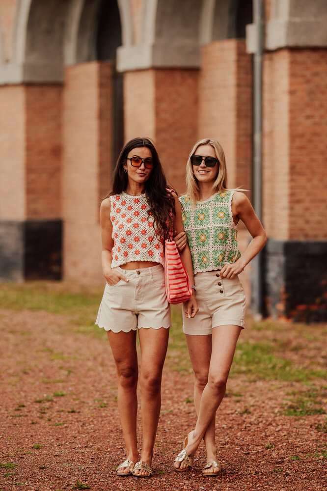 DAISY top crochet vert DAISY top crochet vert
