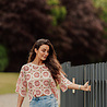 JOSEPHINE blouse crochet rose JOSEPHINE blouse crochet rose