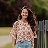 JOSEPHINE blouse crochet rose JOSEPHINE blouse crochet rose