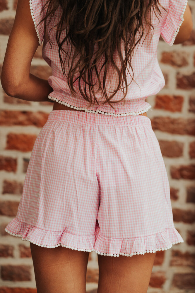 NOA short vichy rose NOA short vichy rose