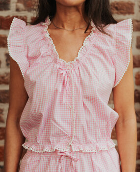 NOA blouse vichy rose