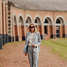 CHANA blazer bleu ciel