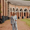 CHANA blazer bleu ciel