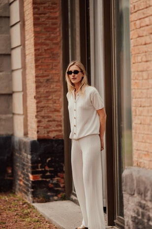 KYRELA haut en maille blanc