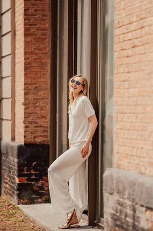 KYRELA haut en maille blanc