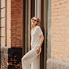 KYRELA pantalon en maille blanc KYRELA pantalon en maille blanc