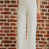 KYRELA pantalon en maille blanc KYRELA pantalon en maille blanc
