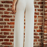KYRELA pantalon en maille blanc KYRELA pantalon en maille blanc