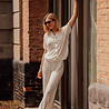 KYRELA pantalon en maille blanc KYRELA pantalon en maille blanc