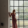 LEANIE robe longue satinée rose LEANIE robe longue satinée rose