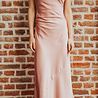 LEANIE robe longue satinée rose LEANIE robe longue satinée rose