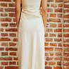 LEANIE robe longue satinée jaune LEANIE robe longue satinée jaune