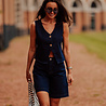 Bermuda en jean brut taille haute VICTUS Bermuda en jean brut taille haute VICTUS