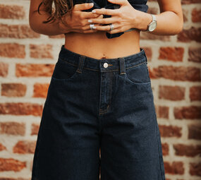 Bermuda en jean brut taille haute VICTUS