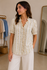 Chemise Fleurie Écrue à Volants EVELIA Chemise Fleurie Écrue à Volants EVELIA