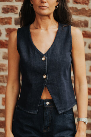 Gilet en jean sans manches THEONIE Gilet en jean sans manches THEONIE