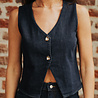 Gilet en jean sans manches THEONIE Gilet en jean sans manches THEONIE