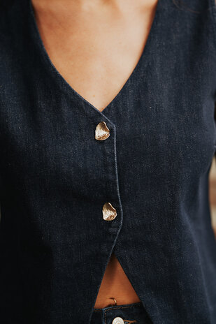 Gilet en jean sans manches THEONIE Gilet en jean sans manches THEONIE