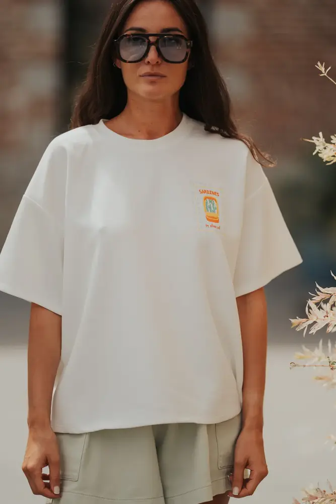 T-shirt blanc SARDINES