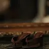 Sandales compensées marron YVORIA