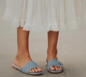 AMELIA sandales bleu jean