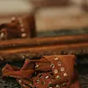 Sac clouté camel ELODIE Sac clouté camel ELODIE