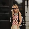 Blouse en crochet rose BRUME