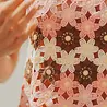 Blouse en crochet rose BRUME