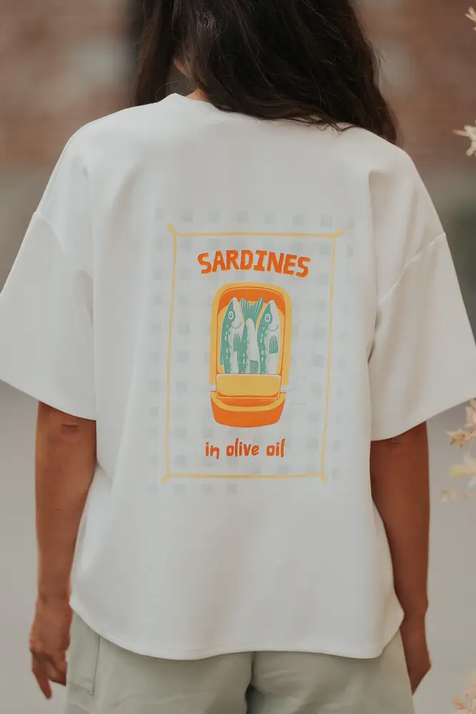 T-shirt blanc SARDINES