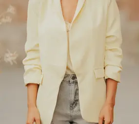 Blazer jaune EMILIE