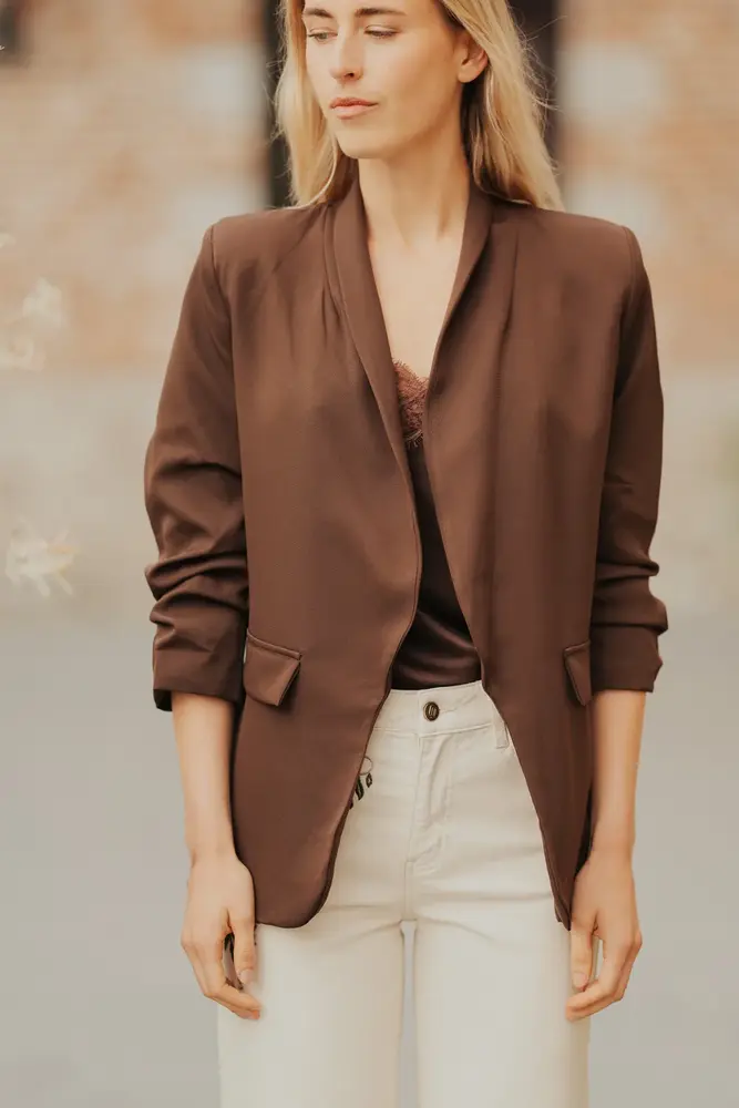 Blazer brun foncé EMILIE