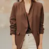 Blazer brun foncé EMILIE