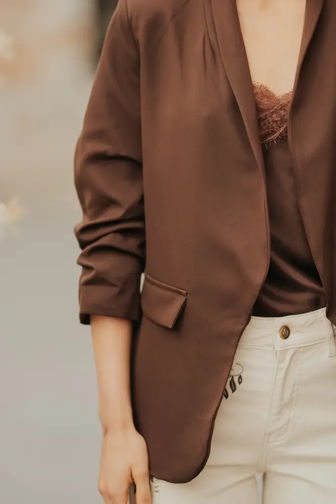 Blazer brun foncé EMILIE