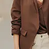 Blazer brun foncé EMILIE