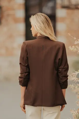 Blazer brun foncé EMILIE