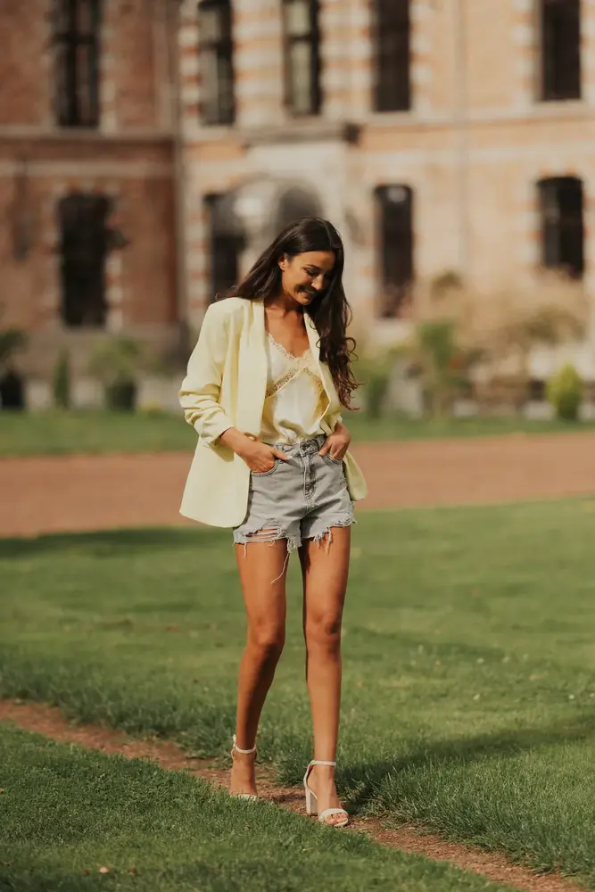 Blazer jaune EMILIE
