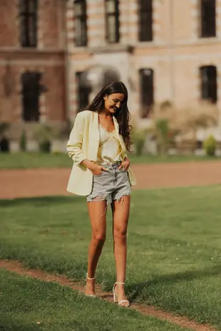 Blazer jaune EMILIE