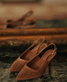 Escarpins camel CELESTE
