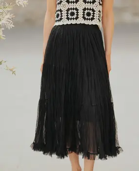 Longue jupe noir ISEA