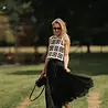 Longue jupe noir ISEA