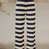 Pantalon Rayé Bleu Marine & jaune NERINA Pantalon Rayé Bleu Marine & jaune NERINA