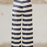 Pantalon Rayé Bleu Marine & jaune NERINA Pantalon Rayé Bleu Marine & jaune NERINA