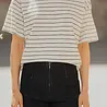 T-shirt écru/marine ECLIPSE