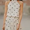 Robe à pois beige CORAL