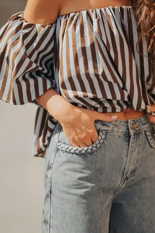 Jean bleu vintage LYDIE Jean bleu vintage LYDIE