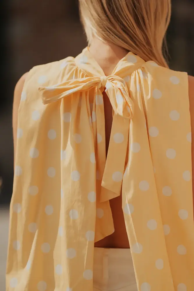 Blouse jaune à pois DUNE